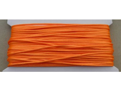 Šňůrka saténová neonově oranžová 2 mm