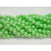 Korálky - voskované perle 10 mm zelené