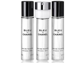 Chanel Bleu De Chanel parfémovaná voda pánská EDP  3x20 ml náplně + vzorek CHANEL k objednávce zdarma