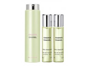 Chanel Chance Eau Fraiche toaletní voda dámská 3 x 20 ml plnitelný twist set  + vzorek CHANEL k objednávce zdarma