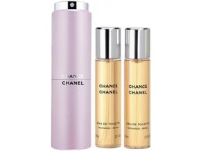 Chanel Chance toaletní voda dámská 3 x 20 ml twist  plnitelný komplet twist set