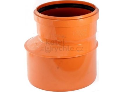 KG redukce DN300/200, kanalizační, PVC, oranžová