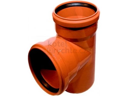 KG KGEA odbočka odpadní DN250/125, 87°, PVC, oranžová