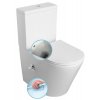 PACO CLEANWASH WC kombi, integrovaná baterie a bidet. sprška, spodní/zadní odpad, bílá obrázek č.: 1
