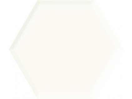 29556 univerzalni hexagon white struktura lesk 19 8x17 1 cm