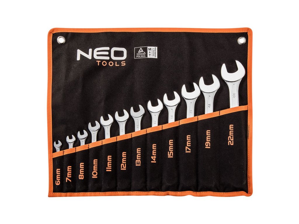 Sada klíčů očko-plochých 6-22 mm, 12 ks NEO tools