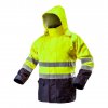 Výstražná nepromokavá pracovní bunda, žlutá NEO
