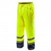 Výstražné pracovní kalhoty, nepromokavé, žluté