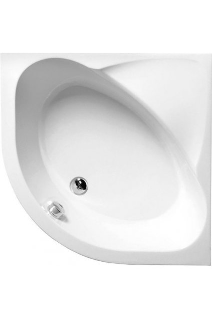 POLYSAN SELMA sprchová vanička čtvrtkruhová 90x90x30cm, R55, hluboká, bílá, 28611