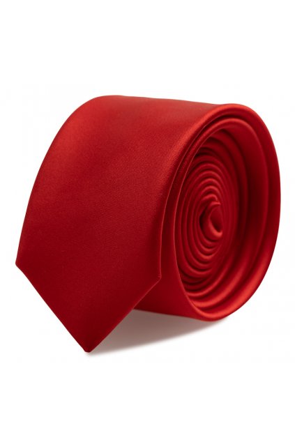 Slim kravata s kapesníčkem Brinkleys - červená