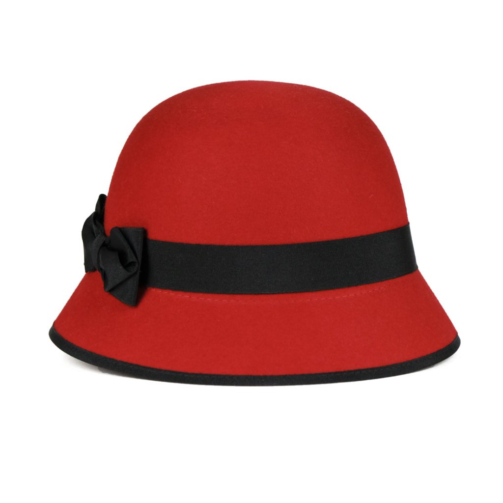 Plstěný klobouk TONAK 52806 15 červený Q1047 1