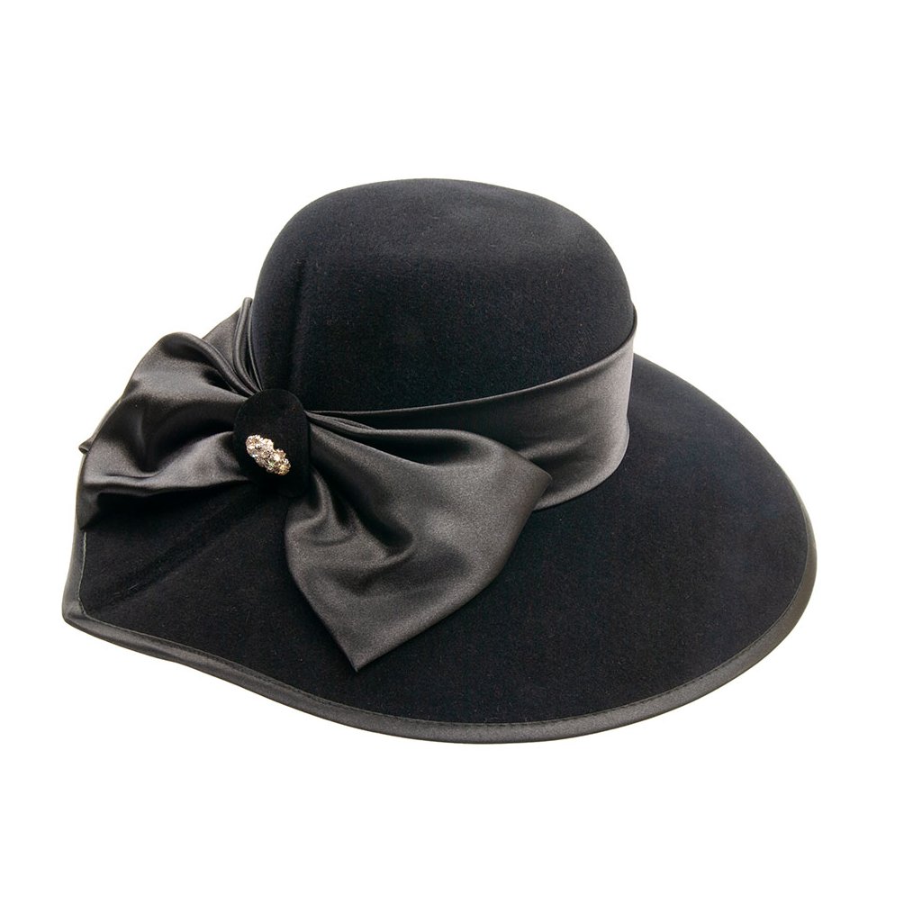 Plstěný klobouk TONAK 53408/17 černý Q 9030