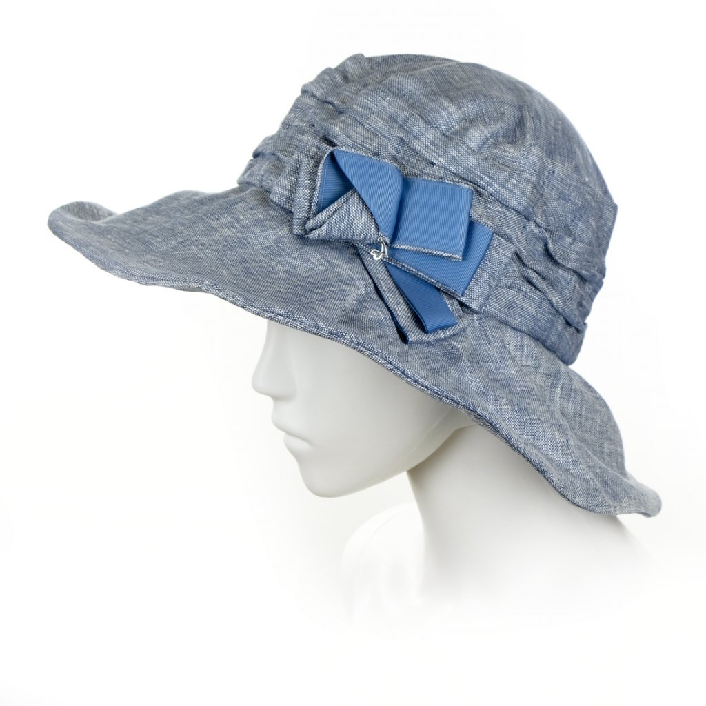 Dámský letní klobouk Krumlovanka 431235 světle modrý