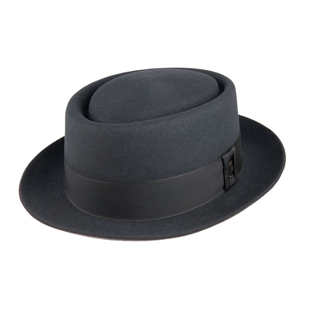 Plstěný klobouk TONAK Porkpie Aznavour 12915/19 tmavě šedý