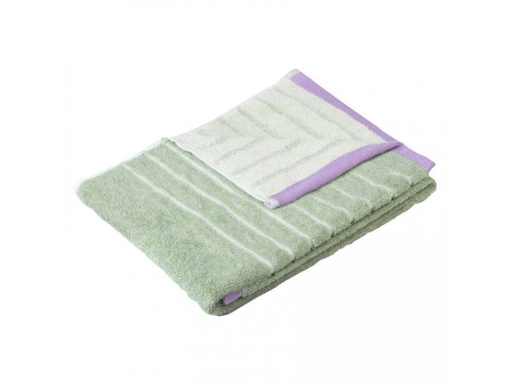 Bath towel PROMENADE 70 x 140 cm, green, Hübsch
