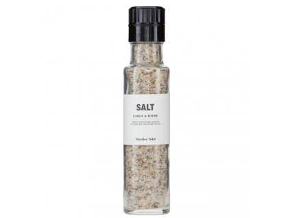 Garlic and thyme salt 300 g, Nicolas Vahé
