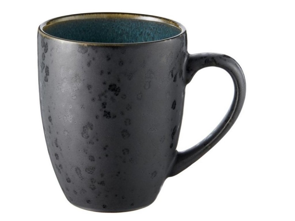 Arbatos puodelis 300 ml, juodas/žalias, keramika, Bitz