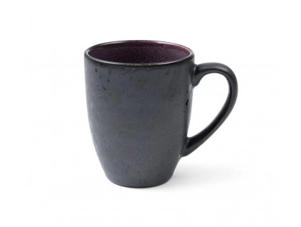 Arbatos puodelis 300 ml, juodas/violetinis, keramika, Bitz