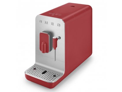 Automatinis kavos aparatas BCC02RDMEU, su pieno putojimo funkcija, matinė raudona, Smeg