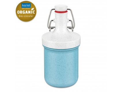 Vaikiškas vandens butelis PLOPP TO GO MINI, 200 ml, organinio ledo mėlyna, Koziol