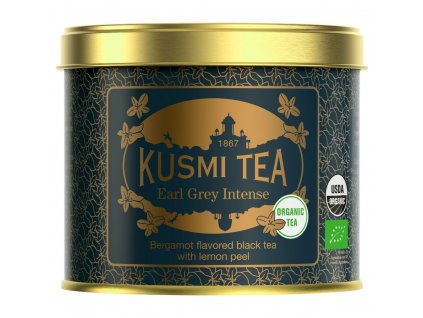 Zwarte thee EARL GREY INTENSE, 100 g losbladige thee in blik, Kusmi Tea