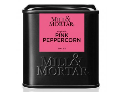 Biologische roze peperkorrels 25 g, heel, Mill & Mortar