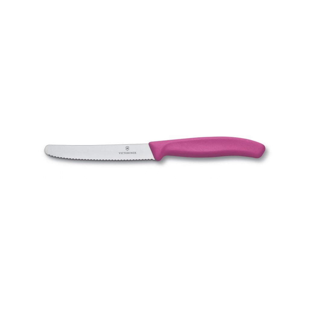 Nóż do pomidorów 11 cm, różowy, Victorinox
