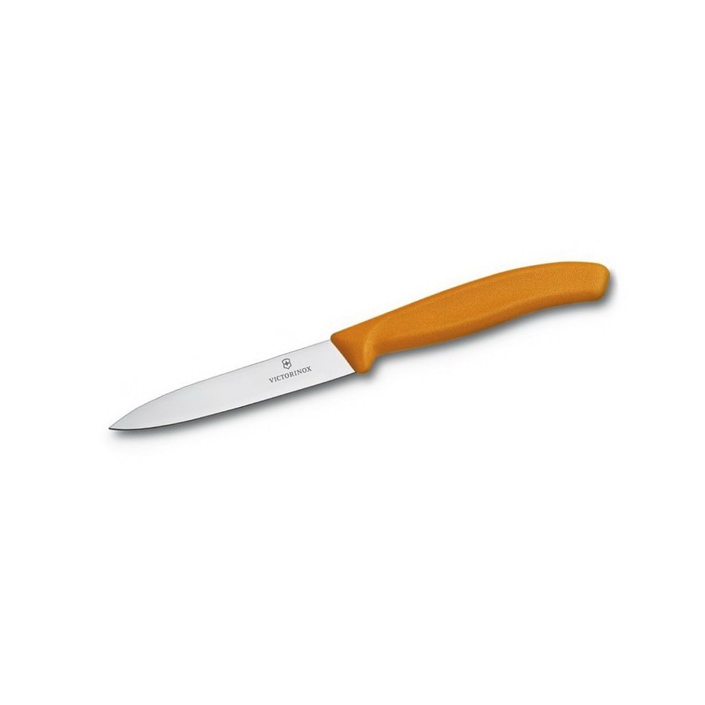 Nóż do warzyw 10 cm, pomarańczowy, Victorinox