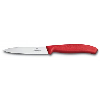 Nóż do warzyw 10 cm, czerwony, Victorinox