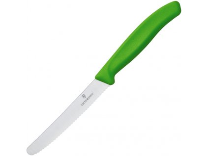 Nož za paradižnik, 11 cm, zelen, Victorinox