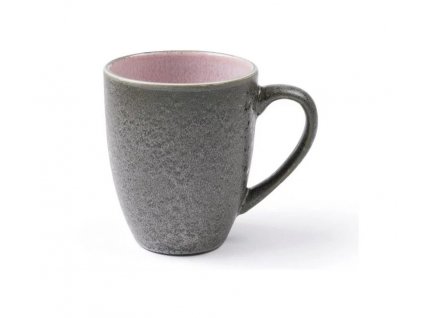 Šalica za čaj, 300 ml, sivo/roza, kamenina, Bitz