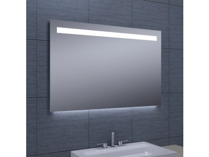 Zrkadlo s horným LED osvetlením 1000x650 mm, spodné podsvietenie (bssMFC65-10)