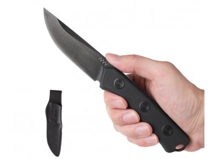 anv knives p200 dlc black black grip kuze sleipner