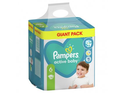 Pampers Active Baby Giant Pack S6 56ks, 13 18 kg