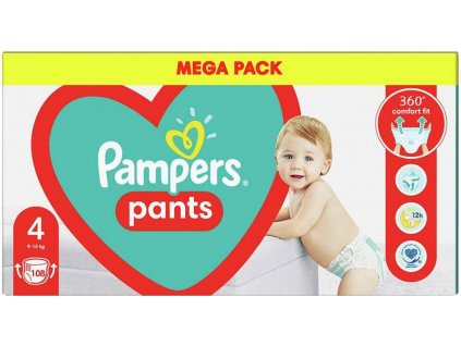 Pampers Pants kalhotkové plenky Jumbo Box S4 108ks, 9-15kg