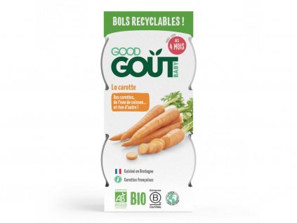 Good Gout BIO Mrkvové pyré (2x120 g)