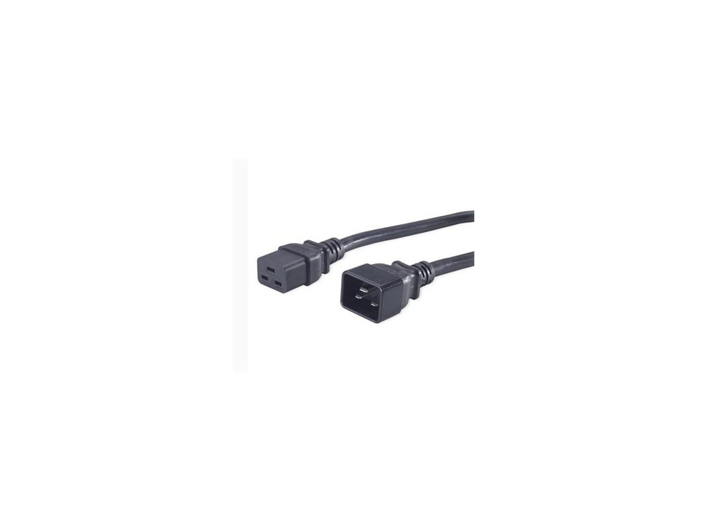 PremiumCord Kabel síťový prodlužovací 230V 16A 3m, konektory IEC 320 C19 - IEC 320 C20, kpsa