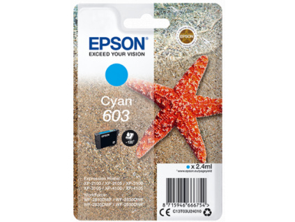 Epson singlepack, Cyan 603, C13T03U24010