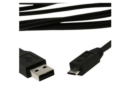 Kabel USB A Male/Micro B Male, 0.5m,USB 2.0,černý CCP-mUSB2-AMBM-0.5M
