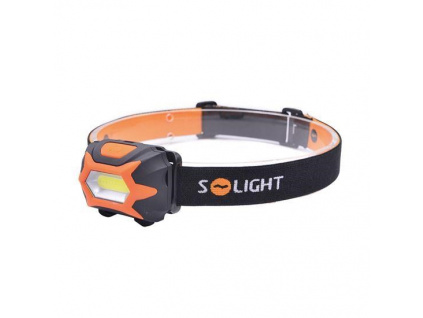 Solight čelová LED svítilna, 3W COB, 3x AAA, WH25