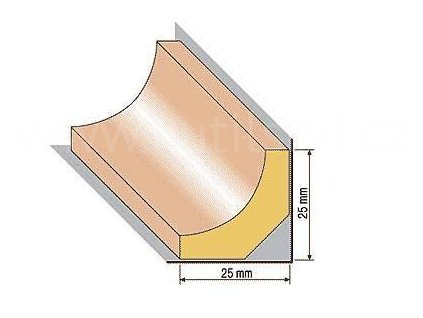 Dřevěná profilová lišta, 35