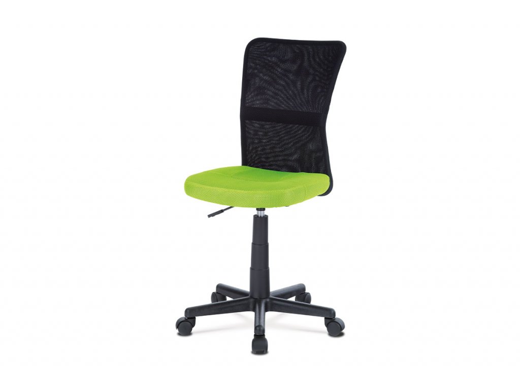 Kancelářská židle zelená látka / plast