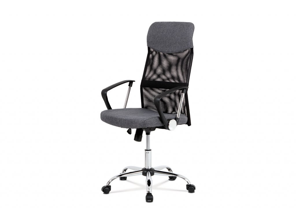 Kancelářská židle šedá látka / kov