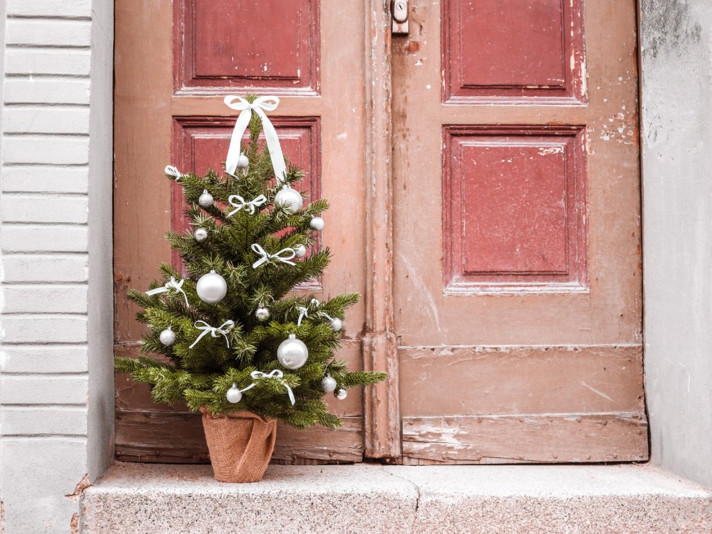 Vánoční stromek bílý 75 cm