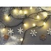 POŽIČANIE - Vianočná svetelná reťaz guličky TEPLÁ BIELA 20 m