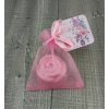 Mini mýdlo růžička,  květinové, růžové 20g