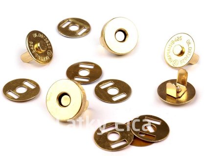 10948 magneticke zapinani 15 mm zlata