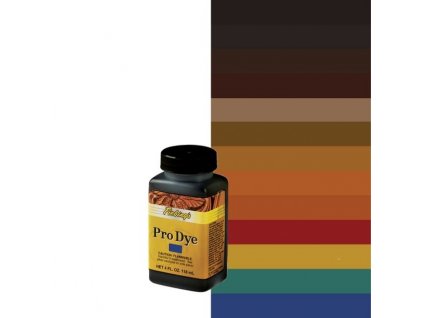 Barva na kuzi Fiebing's Leather Pro Dye barevna paleta - 118 ml