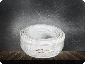 Kábel dvojlinka CCA 2x0,75 mm2, biely [G677956]