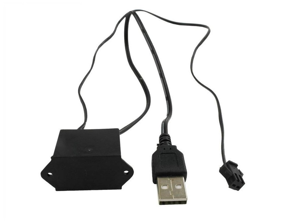 pol pl USB Inverter przetwornica do swiatlowodu Ambient Light EL Wire 1221 1[1]
